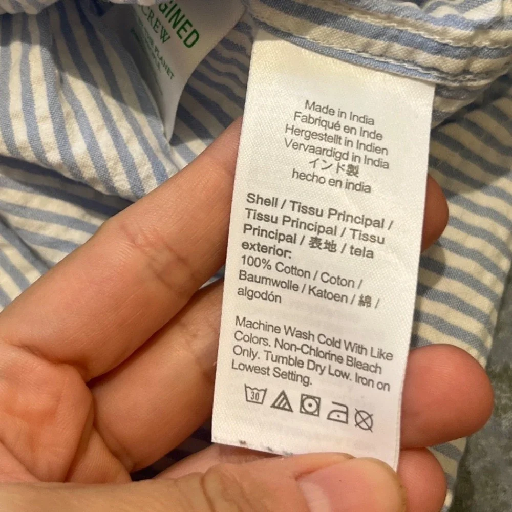 J. Crew measurements chest